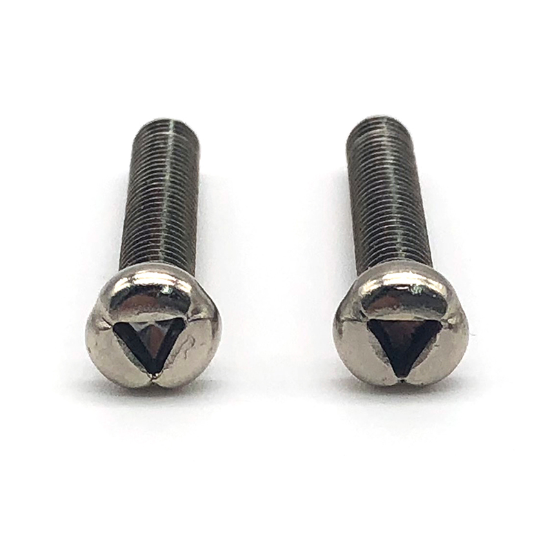 內(nèi)三角槽防盜螺絲盤(pán)頭防拆螺釘圓頭三角機(jī)牙螺釘