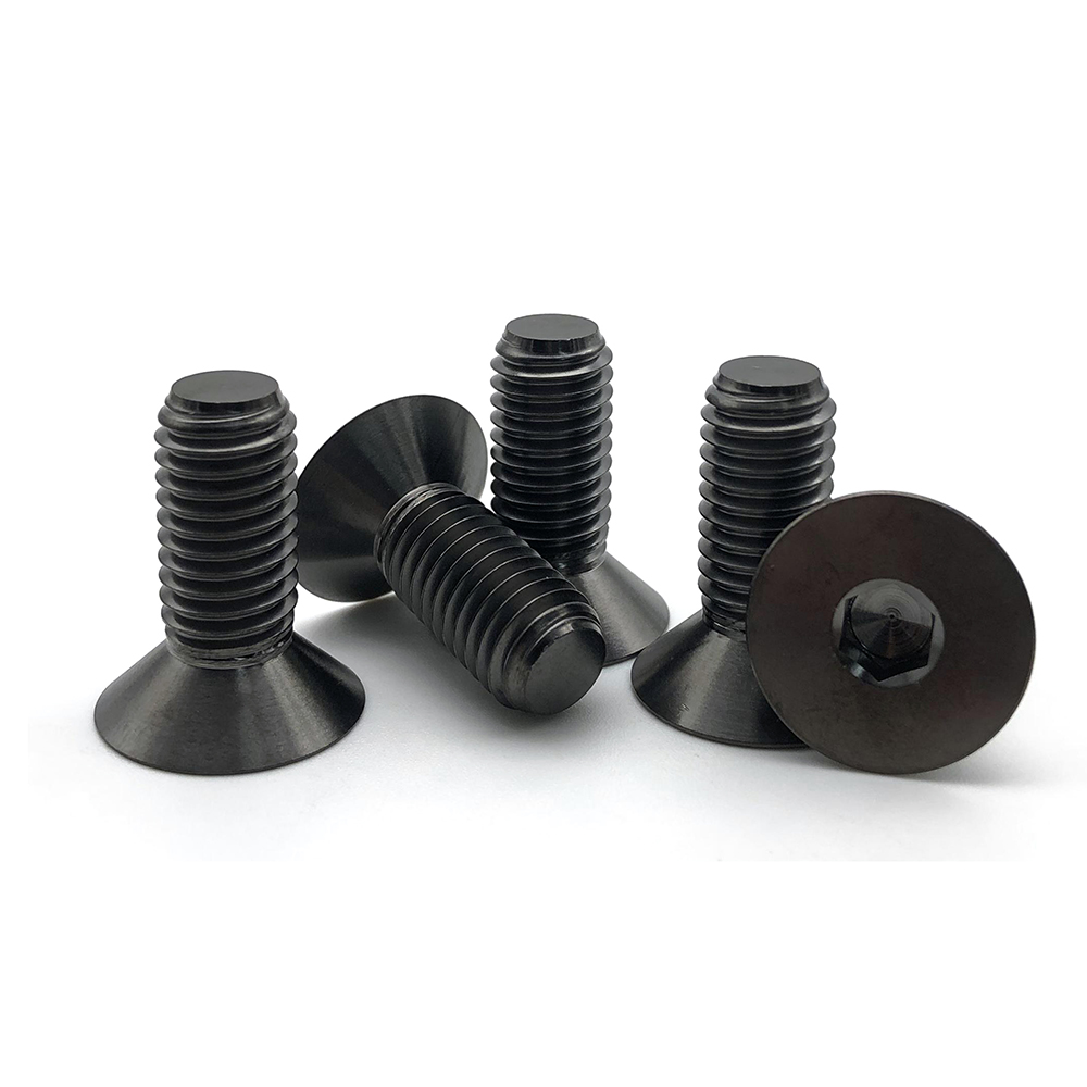 沉頭高強度螺絲12.9級沉頭內六角螺絲黑色平頭內六角螺栓