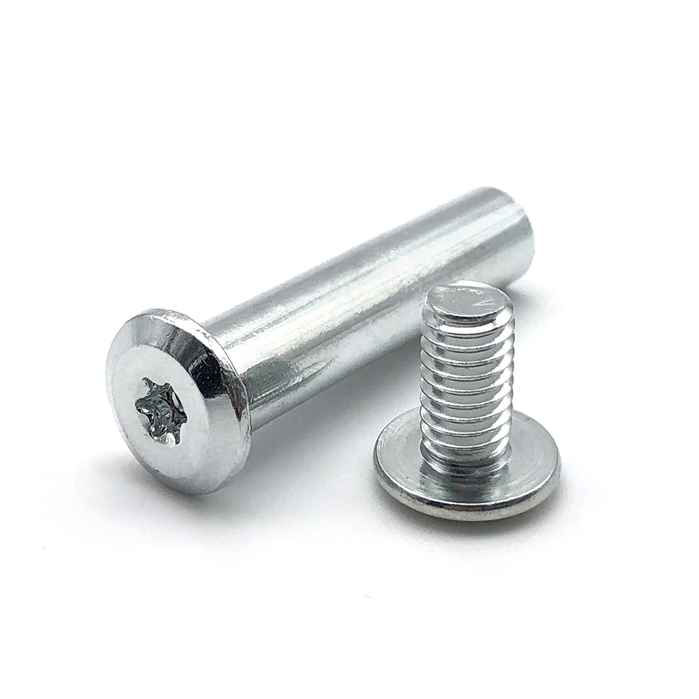 304不銹鋼夾板螺母平頭子母釘對(duì)鎖子母螺絲沉頭子母組合螺絲M8-M10