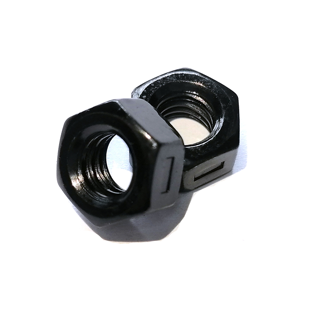 工廠生產8.8級高強度六角螺母 氧化發黑六角螺母加厚螺母 細扣六角螺絲帽定制非標螺母