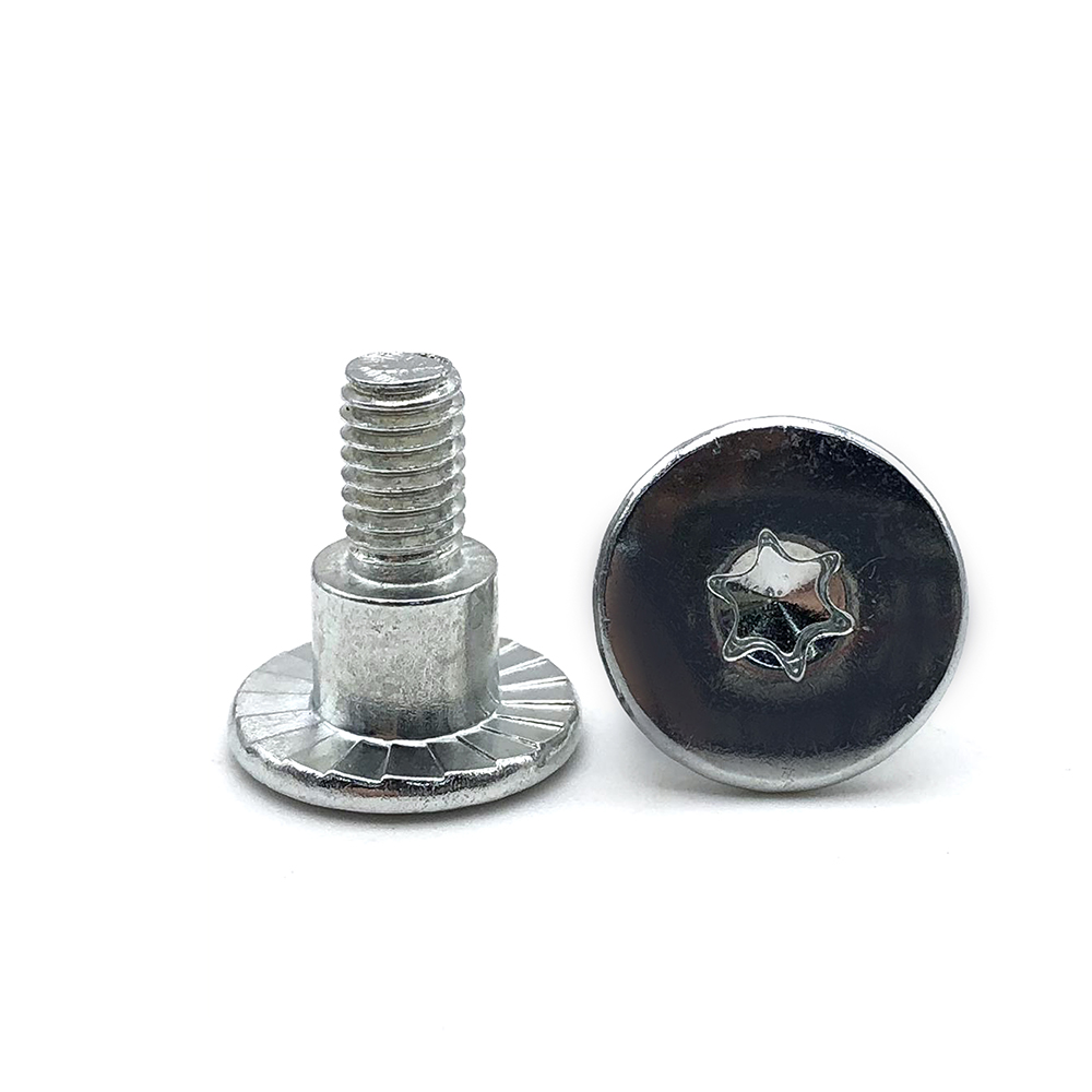 廠家生產梅花螺絲 鍍白鋅臺階螺絲 8.8級防滑螺絲定制非標螺絲